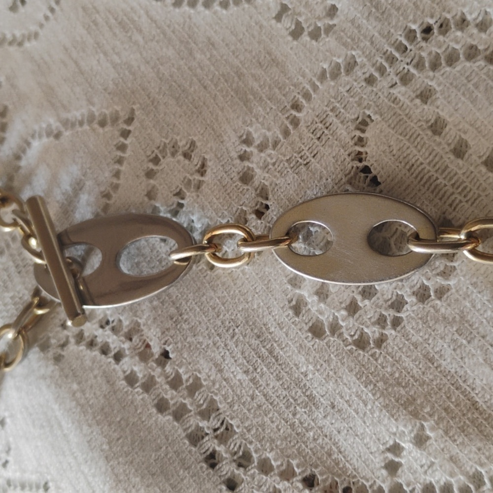 Statement Necklace With Large Square Pendant - image 3